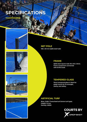 padelx buy drop shot padel courts online south africa