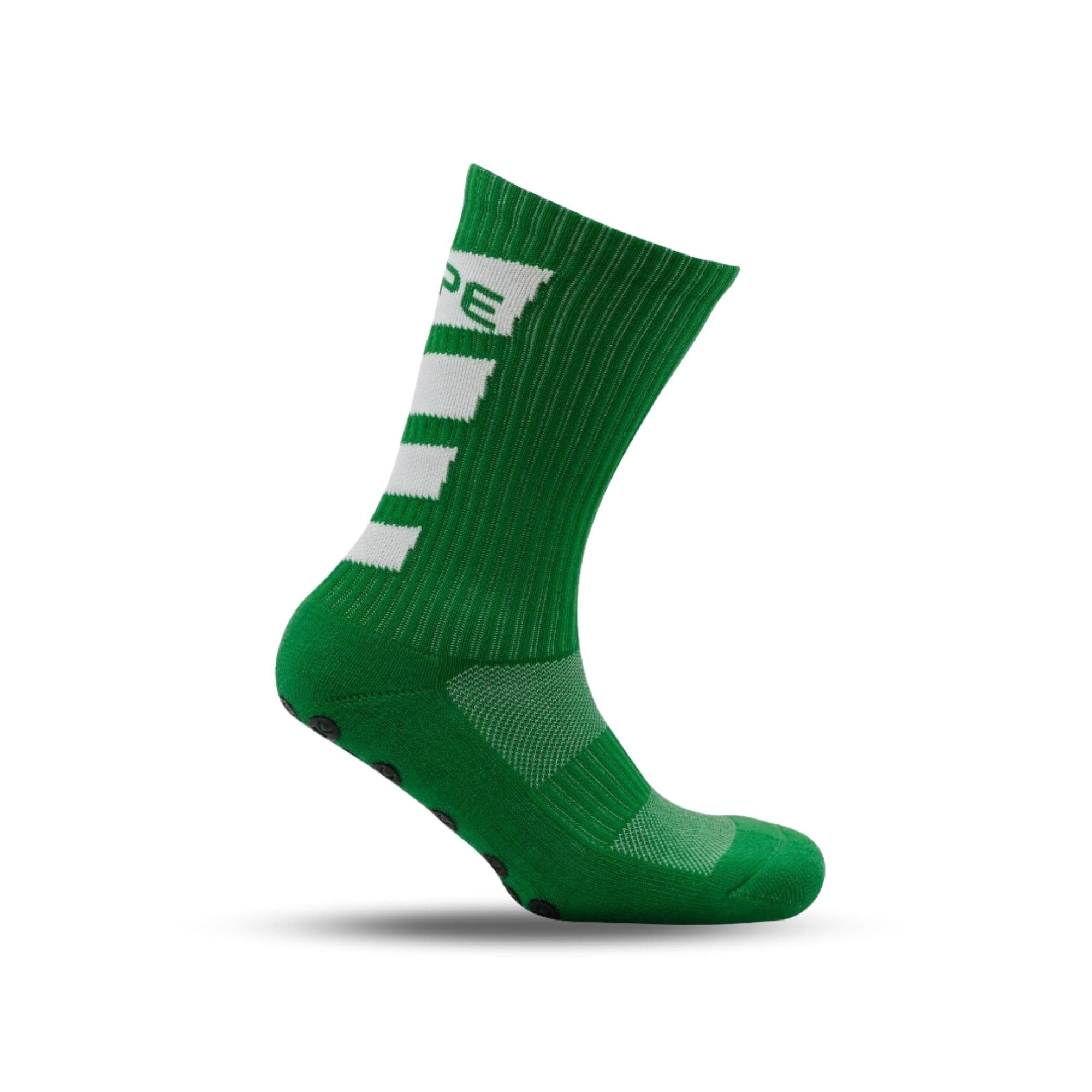 Kupe Anti-Slip Grip Socks Green
