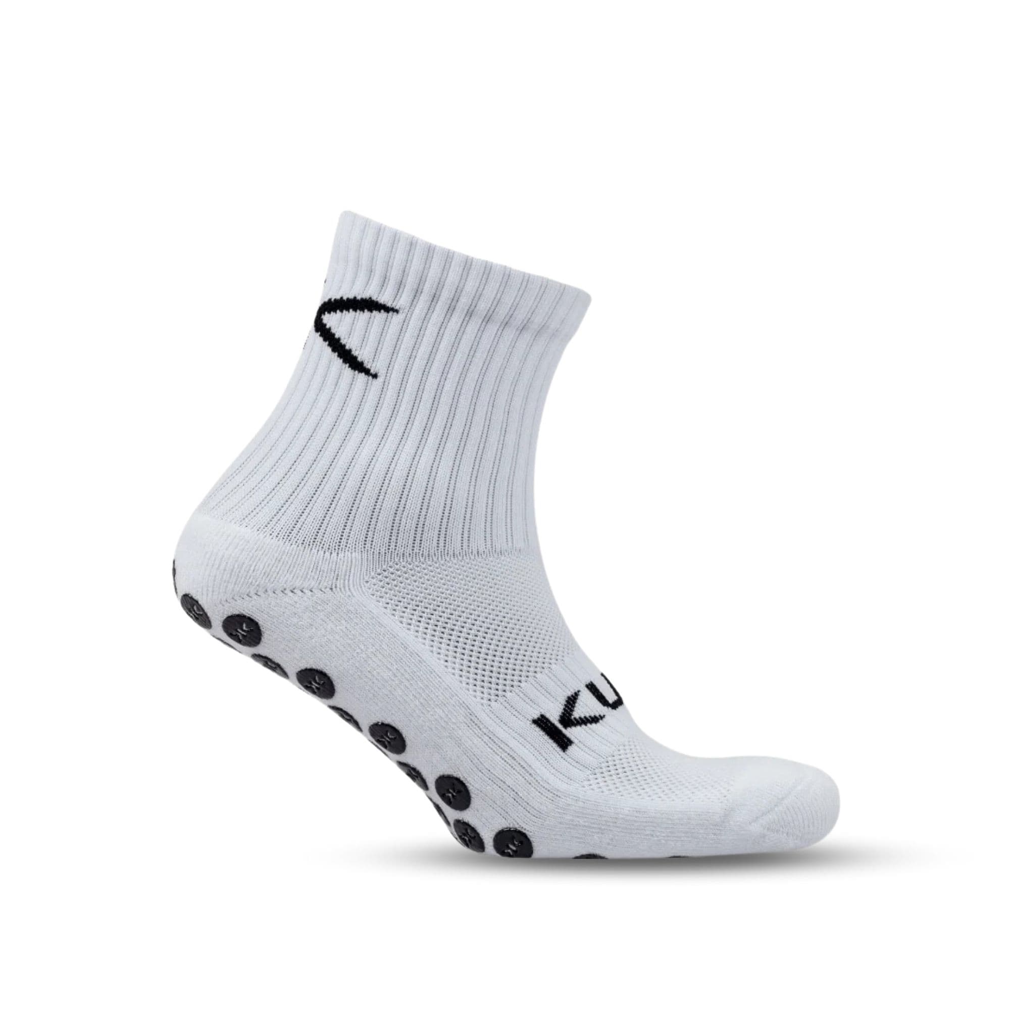 Kupe Anti-Slip Grip Socks White