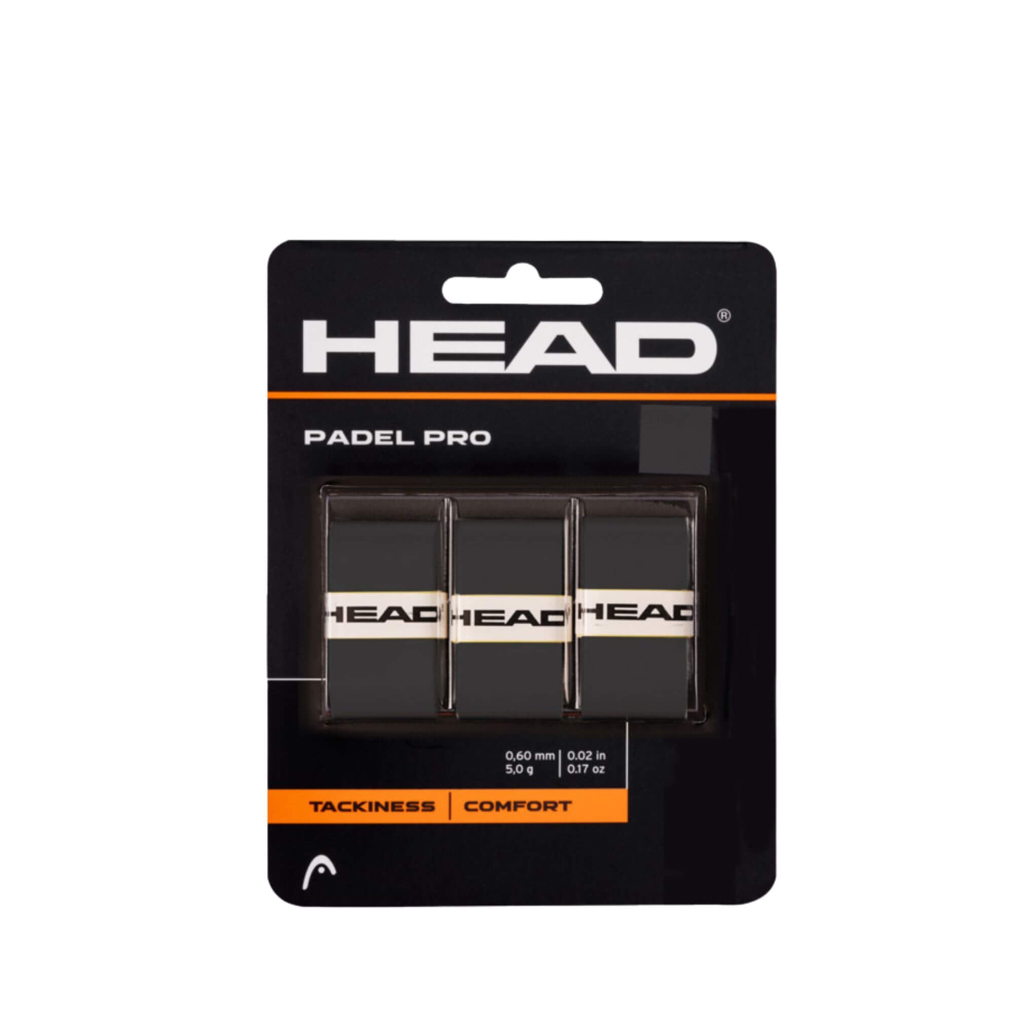Head Padel Pro Overgrip | Black | Set of 3