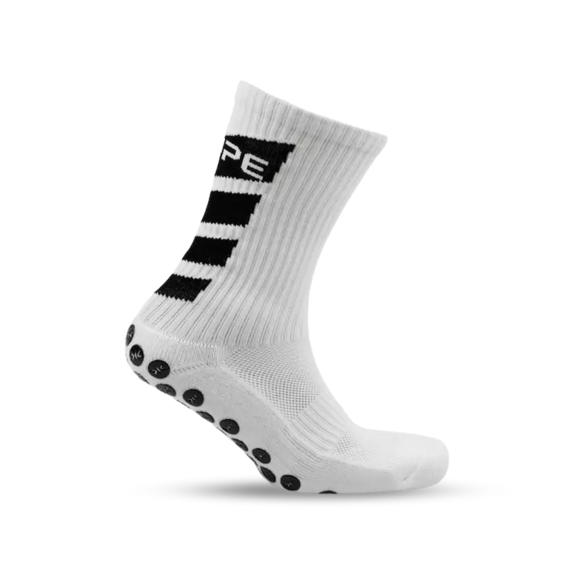 padelx kupe active grip sock white calf length