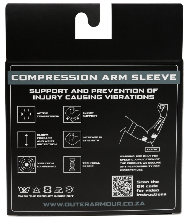 Outer Armour Compression Arm Sleeve - Black