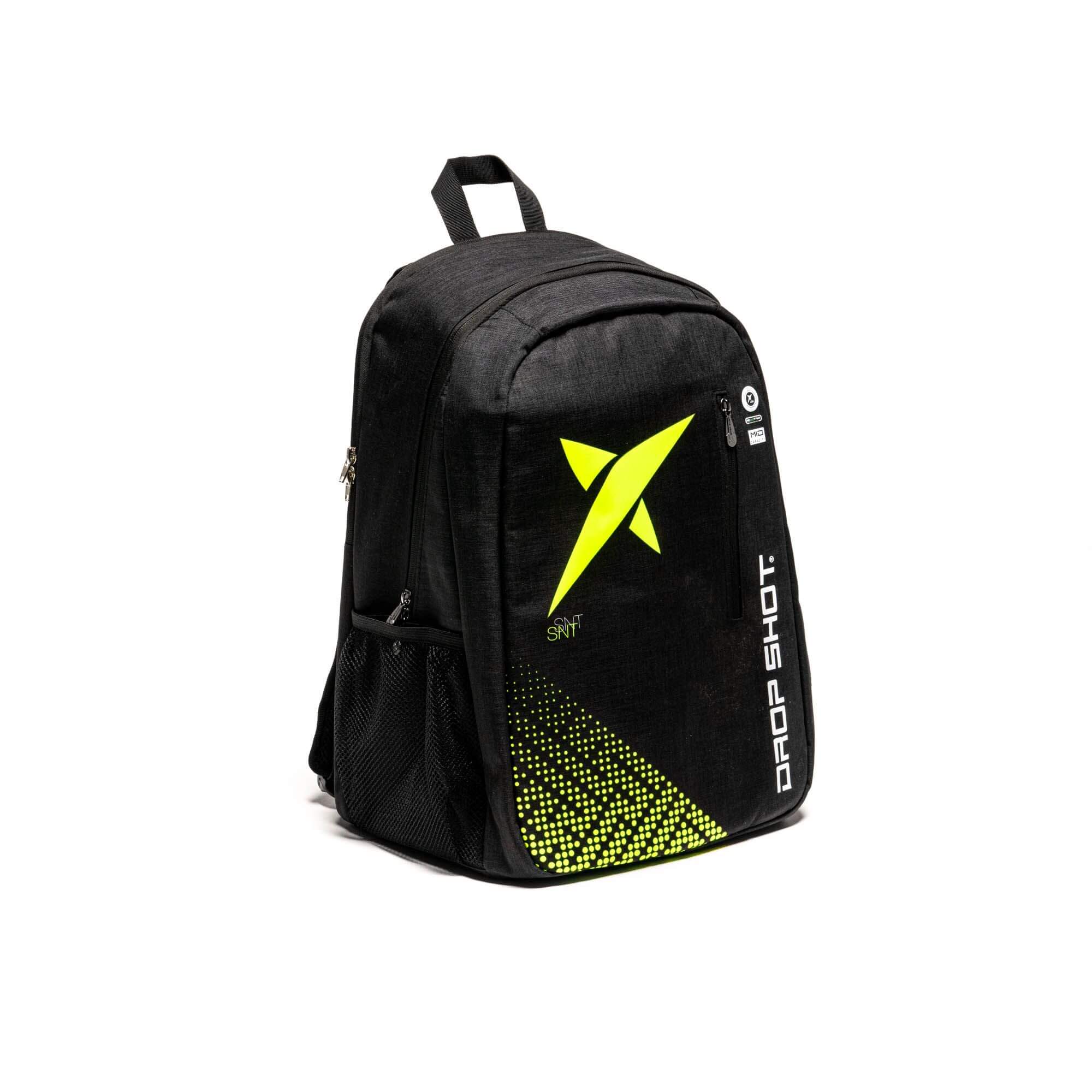 drop shot padel backpack essential yellow