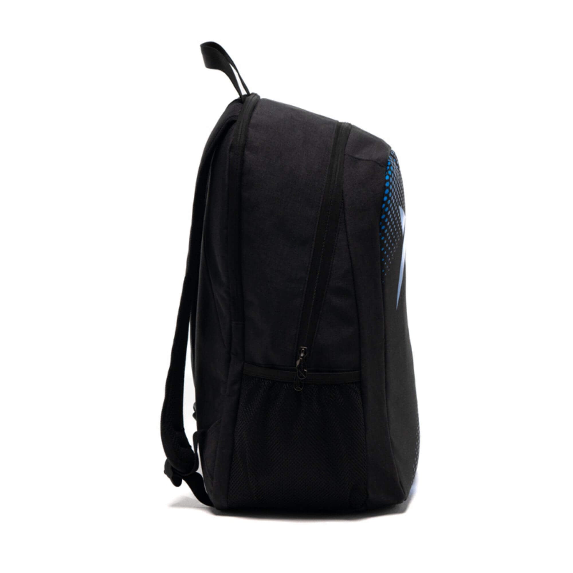 drop shot padel tennis backpack essential 23 black blue