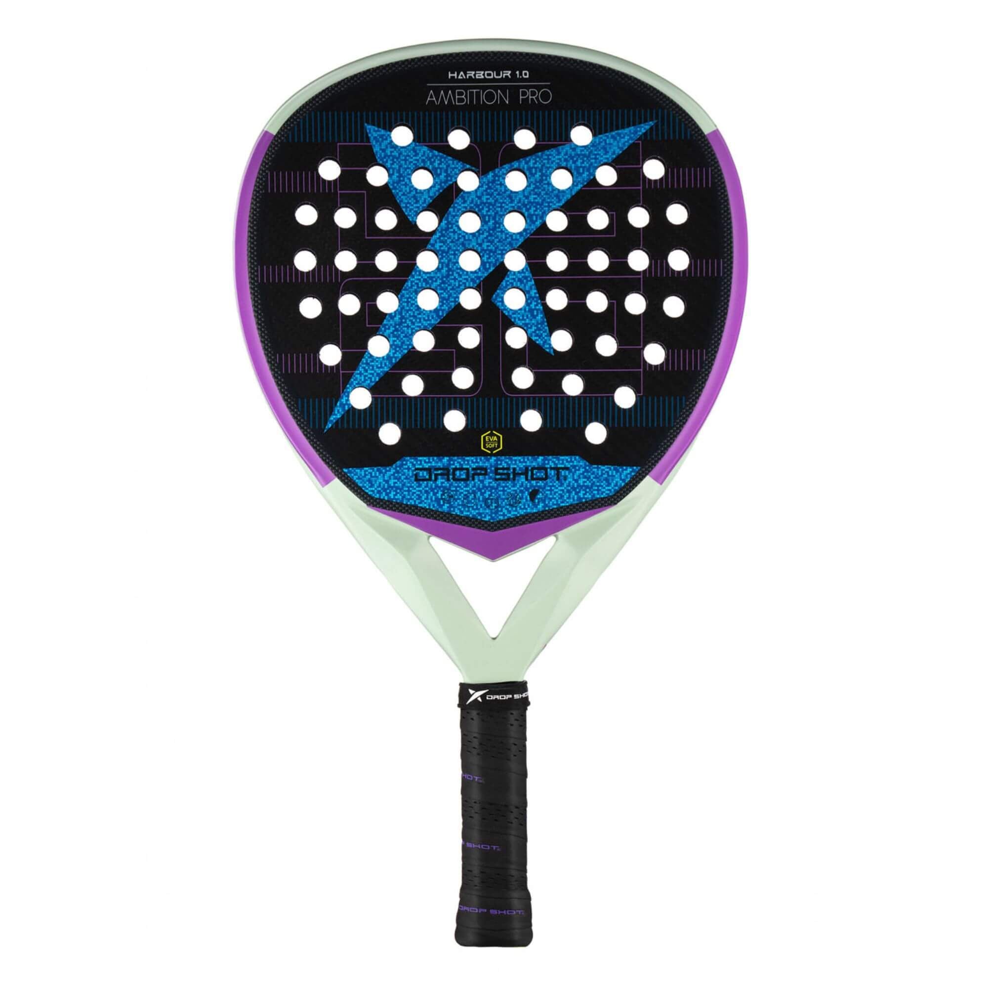 drop shot padel tennis racket harbour 1 24 beige purple