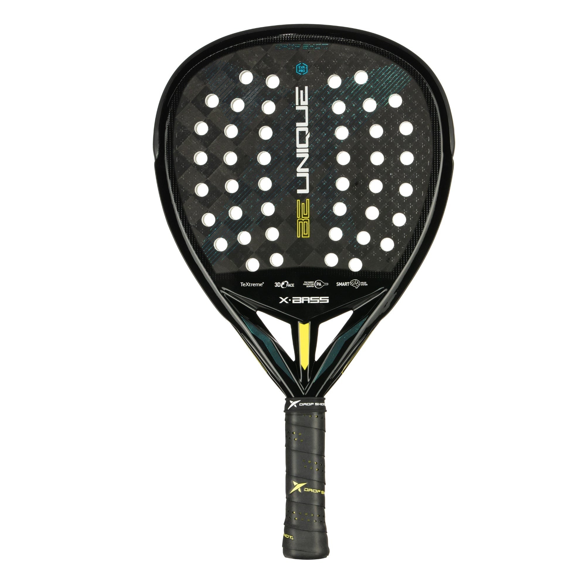 drop shot padel tennis racket x-bass black