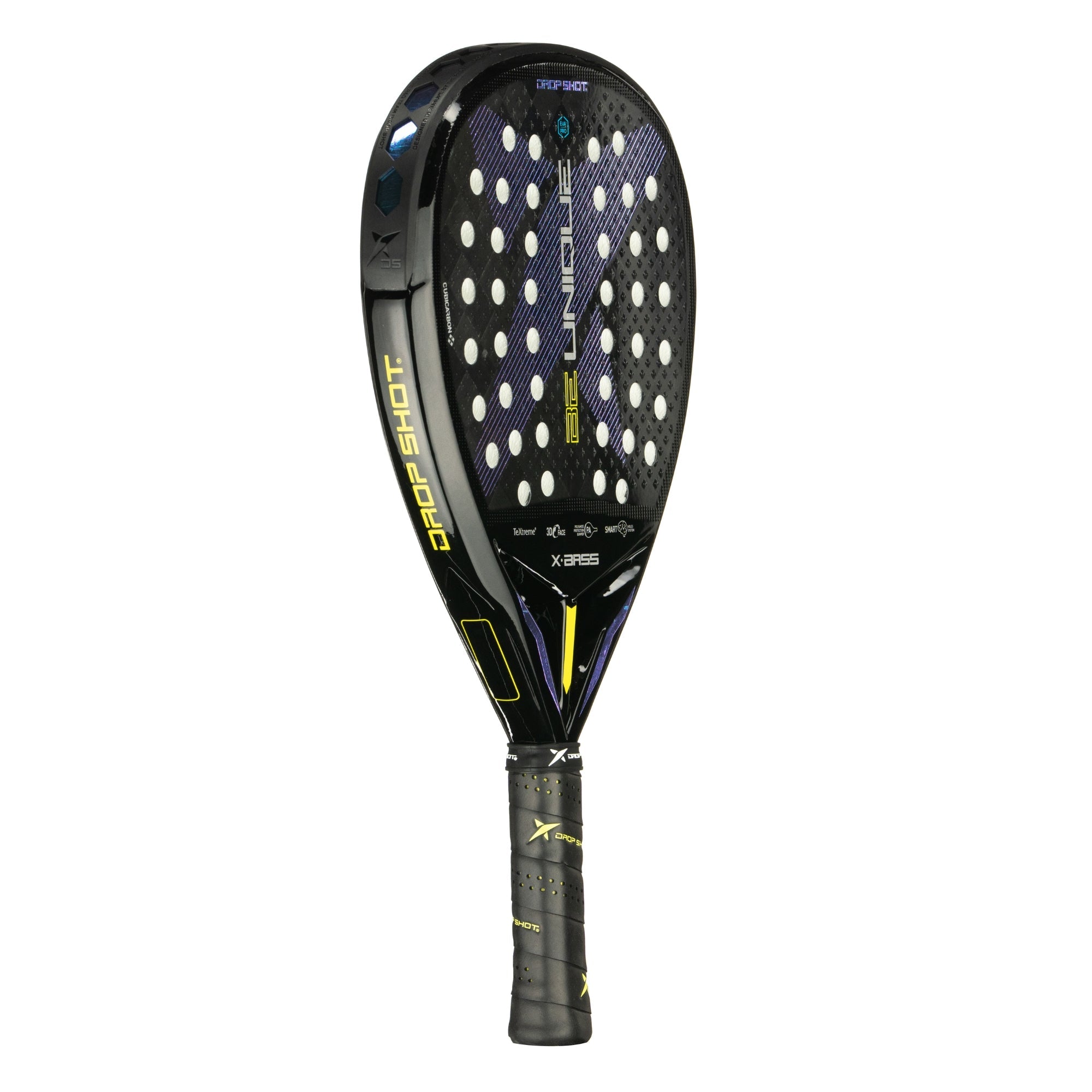 drop shot padel tennis racket x-bass black