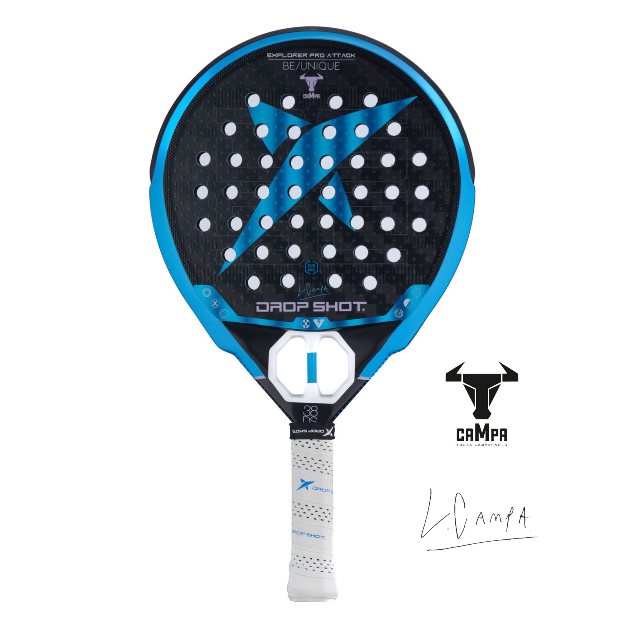 Drop Shot Explorer Pro Attack CAMPA Padel Racket